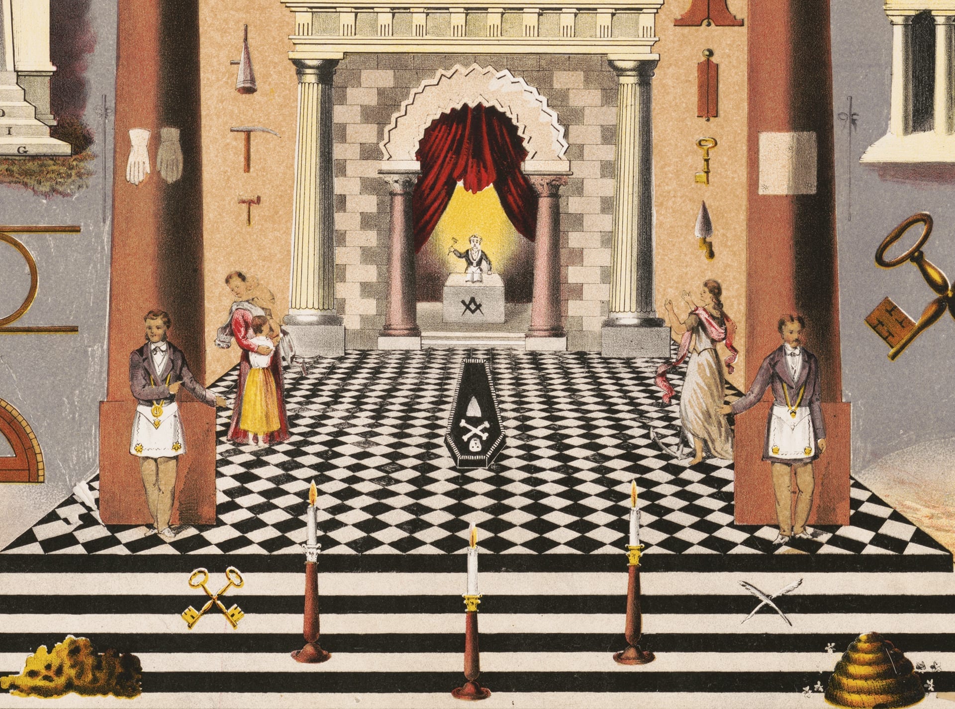 Phoenixmasonry Masonic Museum and Library - USA - Occult Meanings of the  Game of Chess The chessboard consists of 64 squares alternately black and  white and symbolizes the floor of the House